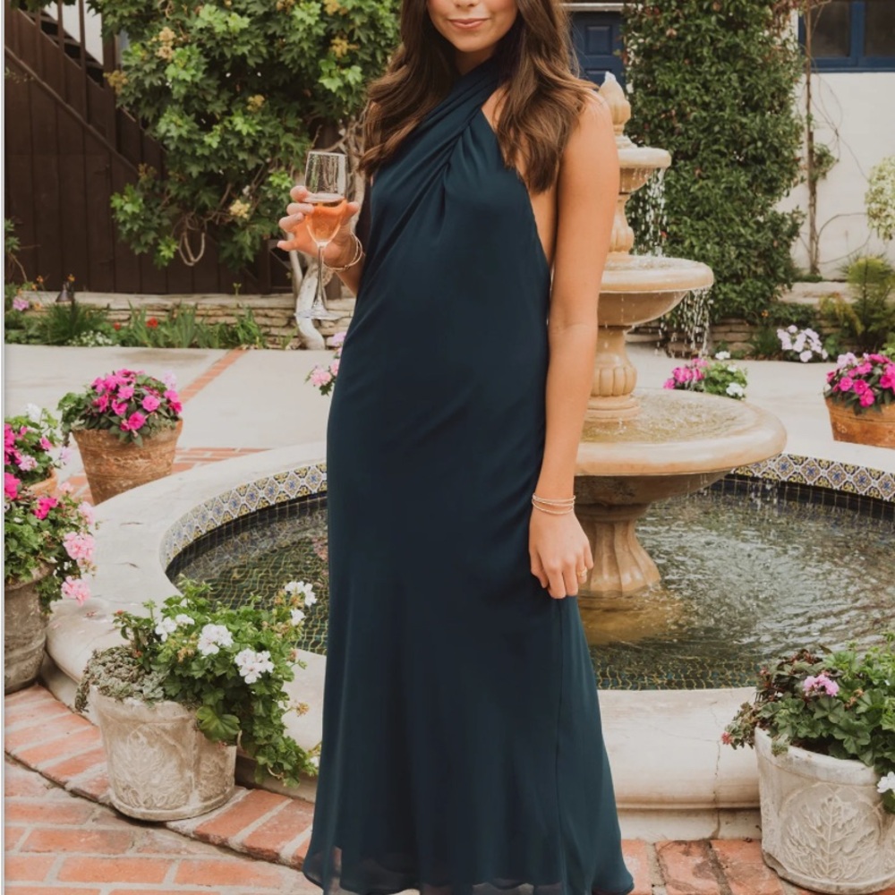 Jasmine Halter Midi Dress